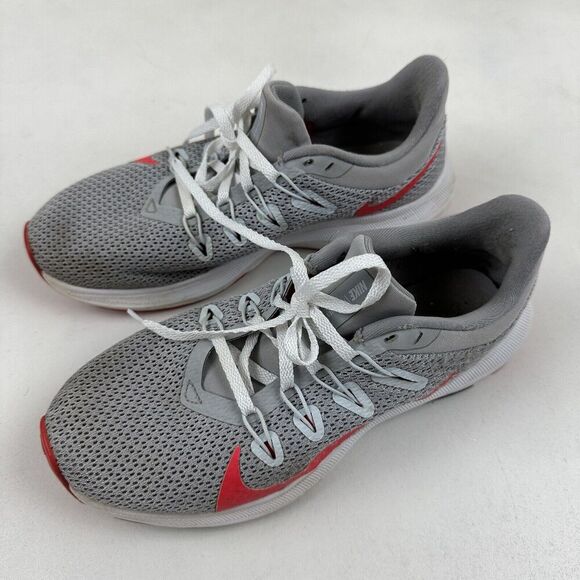 Nike Quest 2 Running Training Shoes Grey Red Orbit CI3803-001 Women Size 7 - Picture 3 of 9